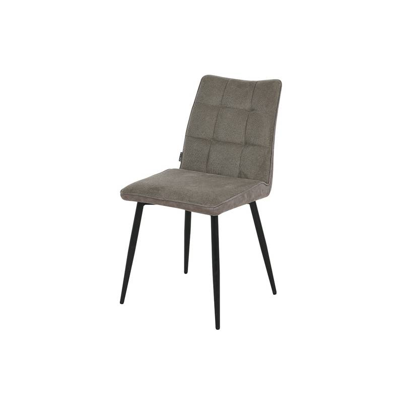 LULA Grey Leather Dining Chair