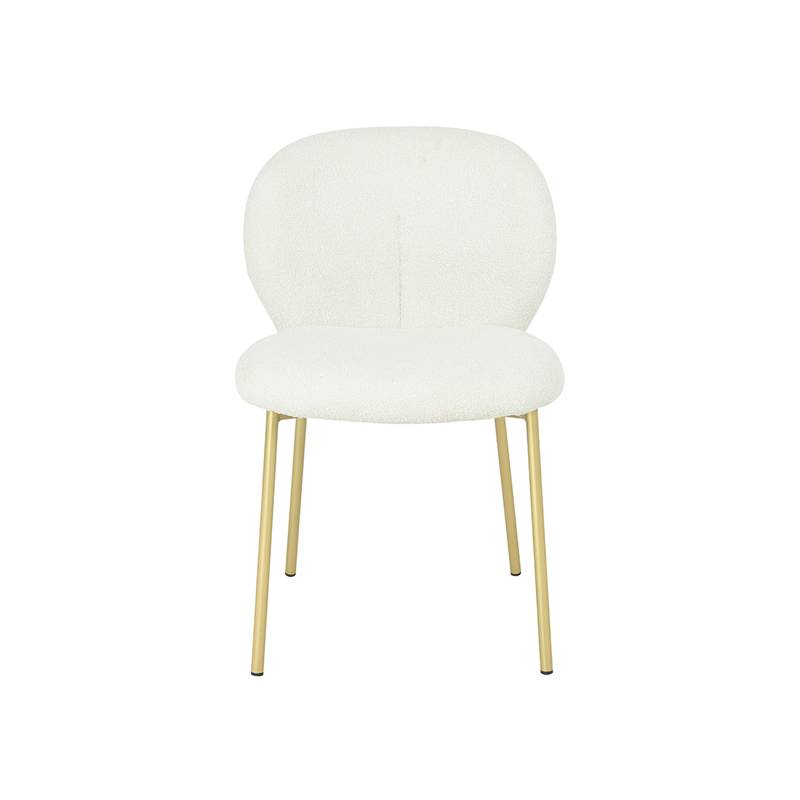 boucle dining chair